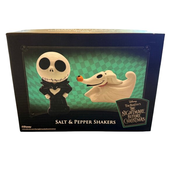 Disney’s The Nightmare Before Christmas Jack & Zero Salt Pepper Shaker Set - NIB - Picture 6 of 8